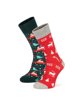 Lasocki Lasocki Σετ 2 ζευγάρια ψηλές κάλτσες unisex 2MB-004-AW24 (2-pack) Έγχρωμο