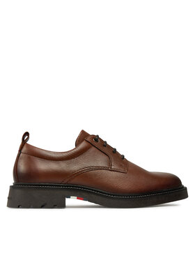 Tommy Hilfiger Tommy Hilfiger Pusbačiai Comfort Lwt Lth Shoe FM0FM05172 Ruda