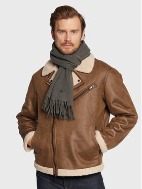 Tommy Hilfiger Tommy Hilfiger Зимен шал Elevated Plaque AM0AM10376 Сив