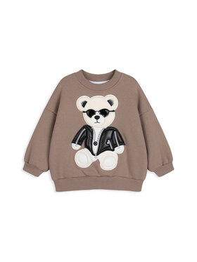 Bejbi Story Bejbi Story Bluza Jackson Teddy Brązowy Oversize