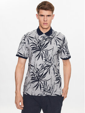 Jack&Jones Jack&Jones Тениска с яка и копчета Crayon 12230268 Сив Standard Fit