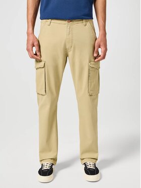 Wrangler Wrangler Spodnie materiałowe CASEY JONES CARGO Beżowy Regular Fit
