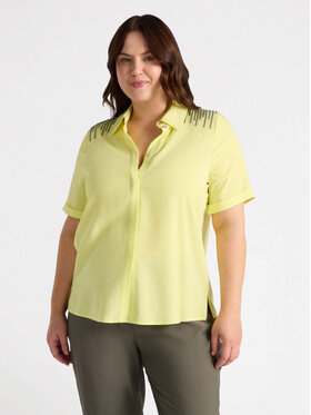 Fiorella Rubino Fiorella Rubino Koszula 5010T001229N018 Żółty Regular Fit