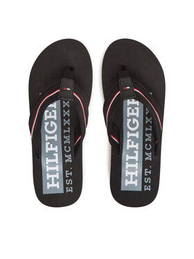 Tommy Hilfiger Tommy Hilfiger В'єтнамки Corporate Hilfiger Beach FM0FM05436 Чорний