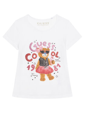 Guess Guess T-Shirt K6RI03 K6YW4 Bílá Regular Fit