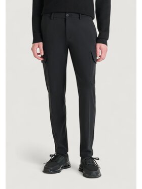 Antony Morato Antony Morato Pantaloni chino BJORN SKINNY FIT WITH METAL BADGE Nero Skin Fit