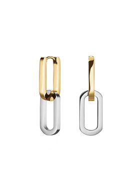 Rosefield Rosefield Kolczyki Duotone Link Hoops Kolorowy