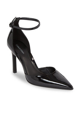Calvin Klein Calvin Klein Γόβες Geo Stil Pump W Ankl Strp 90-Pat HW0HW01826 Μαύρο