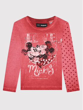 Desigual Desigual Bluse DISNEY Love Mickey 21WGTK15 Rosa Regular Fit