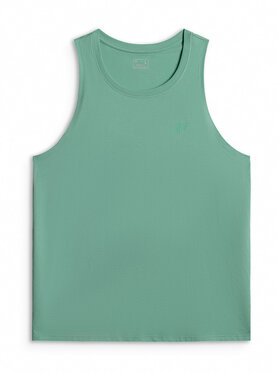 4F 4F Tank top BASIC 5 Zielony Regular Fit