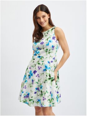 Orsay Orsay Sukienka 471710458000__40 Biały Regular Fit