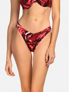 Miss Lou Miss Lou Dół od bikini D-SI2-BRD Bordowy