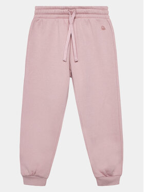 United Colors Of Benetton United Colors Of Benetton Spodnie dresowe 39M2CF022 Różowy Regular Fit