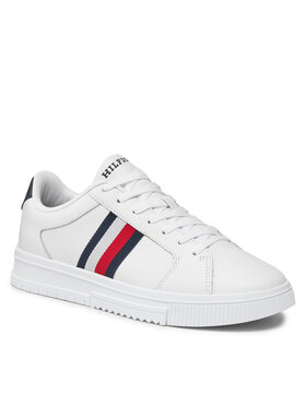 Tommy Hilfiger Tenisice Supercup Lth Stripes Ess FM0FM04895 Bijela