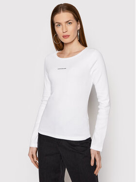 Calvin Klein Jeans Calvin Klein Jeans Bluse J20J216781 Weiß Slim Fit