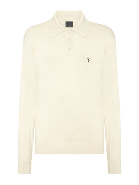 Billionaire Billionaire Polo 22871 Biały Regular Fit