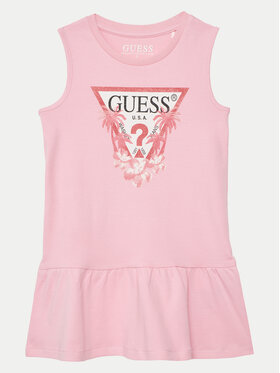 Guess Guess Ежедневна рокля K4RK23 KA6W4 Розов Regular Fit