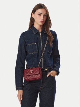 Guess Guess Kabelka J5YZ17 WGT10 Tmavo červená