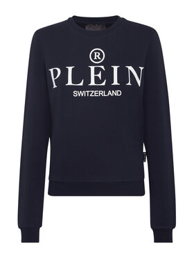 PHILIPP PLEIN PHILIPP PLEIN Longsleeve 9547 Granatowy Regular Fit