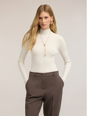 Motivi Motivi Golf M339E002397N011 Biały Slim Fit