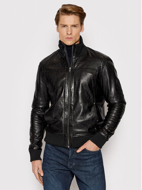 Serge Pariente Serge Pariente Giacca di pelle Soul Nero Regular Fit