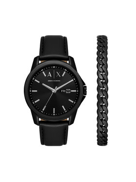 Armani Exchange Armani Exchange Sat Banks Gift Set AX7147SET Crna