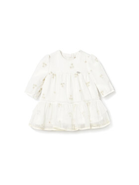 Mayoral Mayoral Sukienka elegancka 2817 Écru Regular Fit