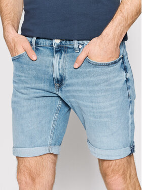 Tommy Jeans Tommy Jeans Džínsové šortky Scanton DM0DM12731 Modrá Slim Fit