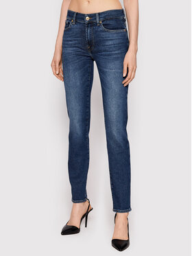 7 For All Mankind 7 For All Mankind Traperice Roxanne JSWX1200LM Tamnoplava Slim Fit