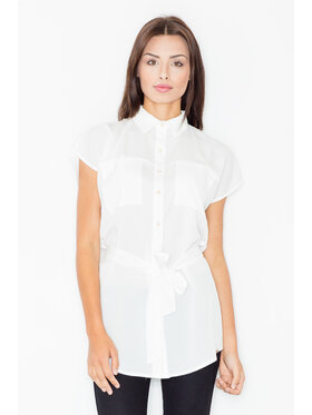 FIGL FIGL Blúzka M463 Écru Regular Fit