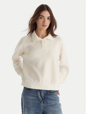 Roxy Roxy Μπλούζα Rise & Vibe Sweet Fleece ERJFT05012 Λευκό Relaxed Fit