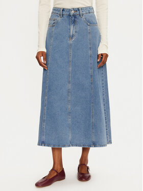Vila Vila Jeans suknja Kora 14106317 Plava Regular Fit