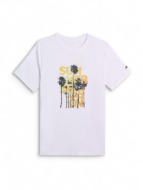 4F 4F T-Shirt BEACHWEAR Biały Regular Fit