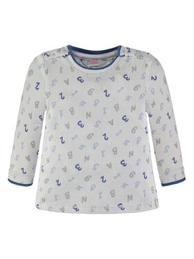 Kanz Kanz Bluzka 1832463-0003 Biały Basic Fit