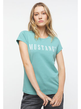 Mustang Mustang T-Shirt Alina C Logo Tee Niebieski Regular Fit