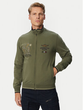 Aeronautica Militare Aeronautica Militare Mikina 262FE2134UF00662 Tmavě zelená Regular Fit