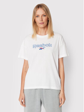 Reebok Reebok Футболка Brand HD0938 Білий Relaxed Fit
