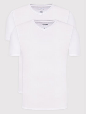 Lacoste 2 marškinėlių komplektas TH3457 Balta Regular Fit