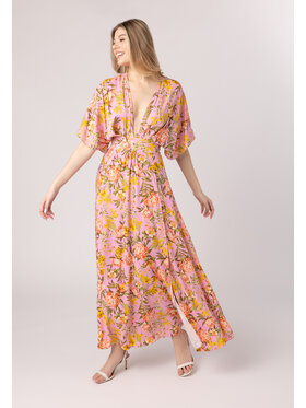LAURELLA LAURELLA Sukienka letnia Laurella 4UL152511 Różowy Regular Fit