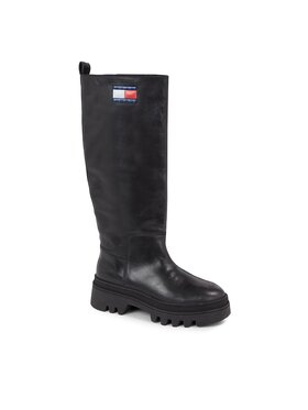 Tommy Jeans Tommy Jeans Čižmy Tjw Fashion High Shaft EN0EN02288 Čierna