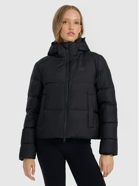 4F 4F Kurtka puchowa NATURAL (DOWN) WARMTH Czarny Regular Fit