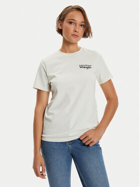 Wrangler Wrangler T-shirt Graphic 112356428 Bijela Regular Fit