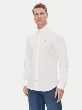Tommy Hilfiger Tommy Hilfiger Koszula MW0MW38658 Biały Slim Fit
