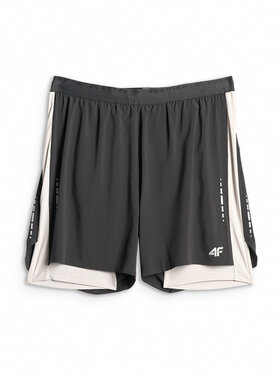 4F 4F Szorty sportowe FLOW MOTION Czarny Regular Fit