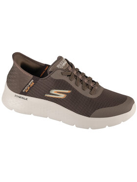 Skechers Skechers Sneakersy Skechers Slip-Ins: Go Walk Flex - Hands Up Brązowy