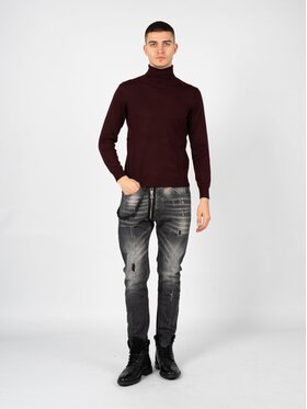 Xagon Xagon Sweter A22081&ELV18 Bordowy Regular Fit