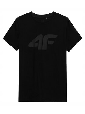 4F 4F T-Shirt TTSHM537 Czarny Comfortable Fit
