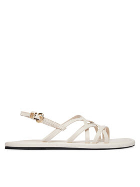 Tommy Hilfiger Tommy Hilfiger Sandalen Flat Strappy FW0FW09220 Creme