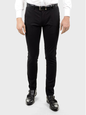Evenemen Evenemen Chinosy TRIBUN Czarny Slim Fit