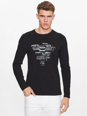 Guess Guess Longsleeve M3YI25 J1314 Schwarz Slim Fit